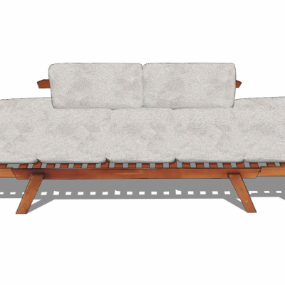 Modern outdoor double sofa for free