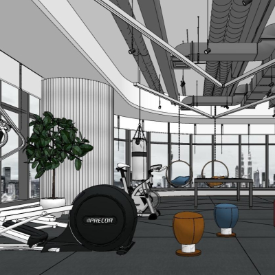 Modern Gym Activity Room