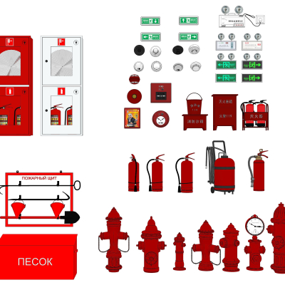 Modern fire box fire hydrant fire extinguisher