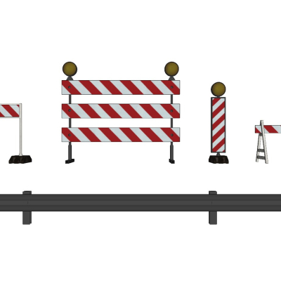 modern highway barricade