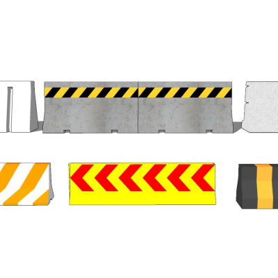 Modern highway guardrail