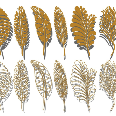 Modern Metal Leaf Wall Decoration