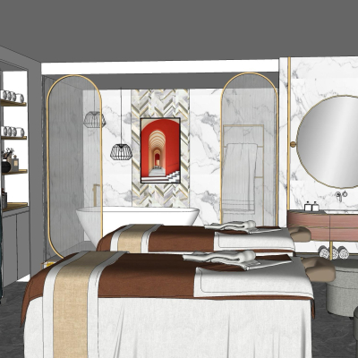 Modern Affordable Luxury Style Beauty SPA Club