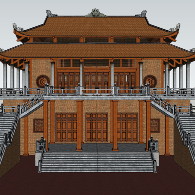 Chinese temple stage ancient building