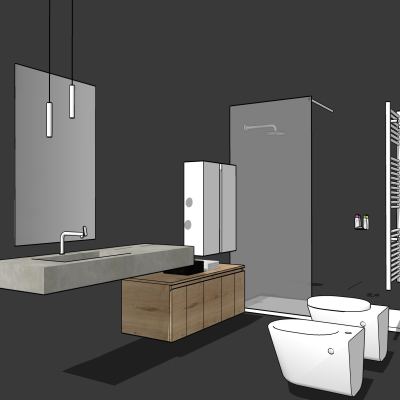 Modern washbasin toilet