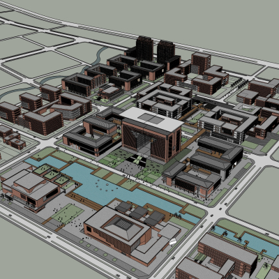 modern business district planning