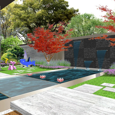 Modern Courtyard Garden