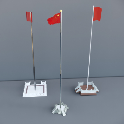 Modern flag flagpole flag-raising stand