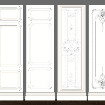 European-style Gypsum Carved Panel Combination