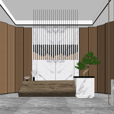 New Chinese Lobby Front Desk