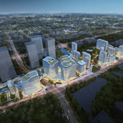 modern business district planning