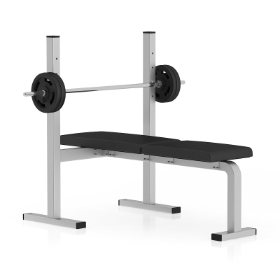 Modern flat bench press fitness equipment