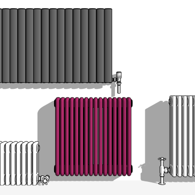 Modern radiator fins