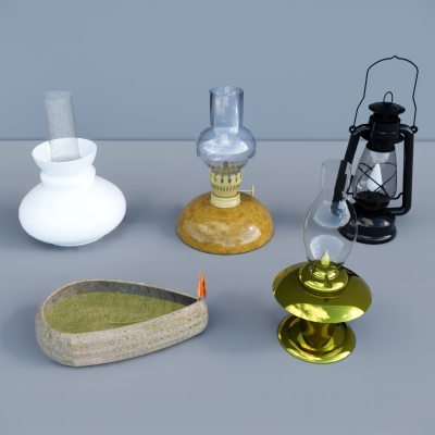 Industrial wind kerosene lamp