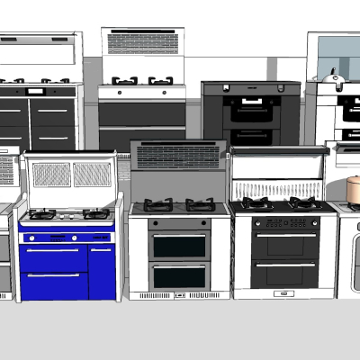 Modern integrated gas stove combination