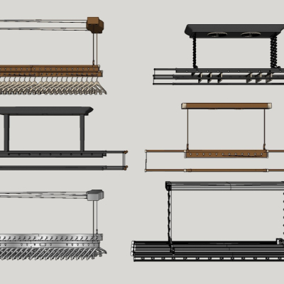 Modern automatic lifting drying rack combination