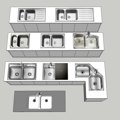 Modern sink dish washing basin