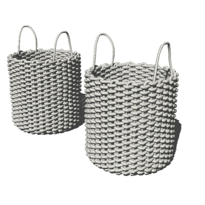 Modern Rattan Clothes Storage Basket