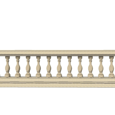 European-style stone railing