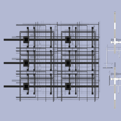 Industrial air ventilation line trunking line pipe