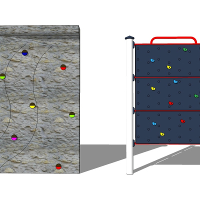 Modern rock climbing wall Entertainment Equipment