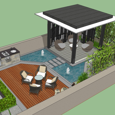 Modern Courtyard Garden