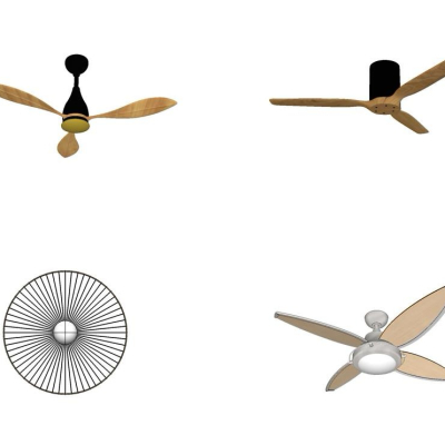 Modern electric fan ceiling fan combination