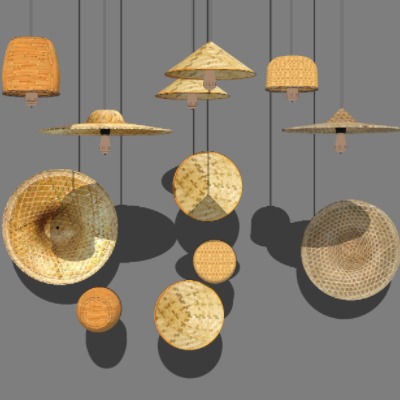 Neo-Chinese Style hat and straw hat pendant