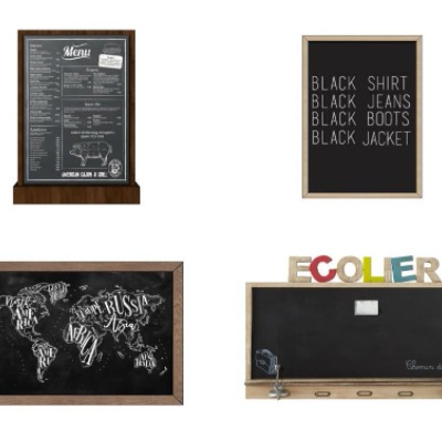 Modern blackboard drawing board combination