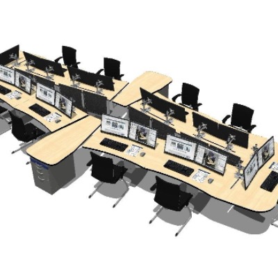 Modern Card Seat Office Desk and Chair