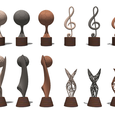 Modern trophy ornaments