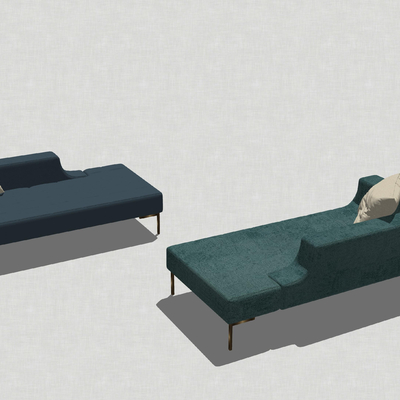 Modern fabric chaise longue combination