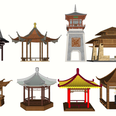 New Chinese pavilion tower