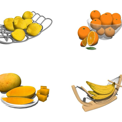 Modern Banana Orange Fruit Plate