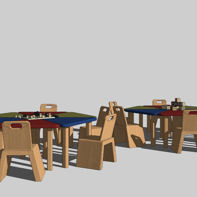 Modern Kindergarten kids Table&Chair