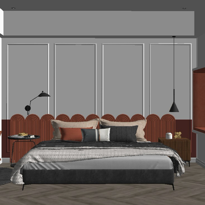 Modern Single Apartment Bedroom