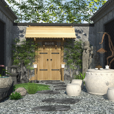 Chinese Zen Courtyard