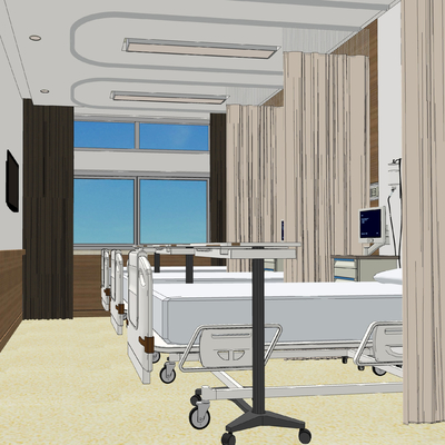 modern hospital ward