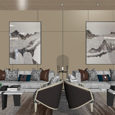 Modern clubhouse reception room