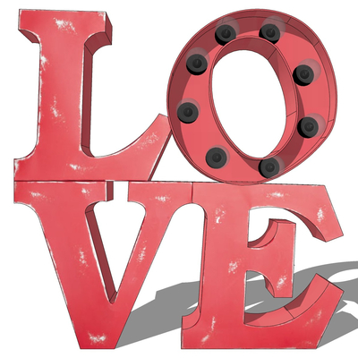 Industrial wind letter Decorative Light free