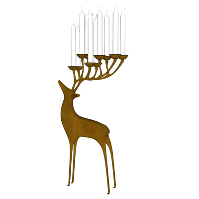 Modern Metal Deer Candlestick Lamp Free