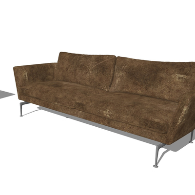 Modern leather double sofa free