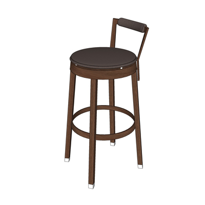 Modern Solid Wood Bar Chair Free