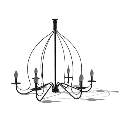 Industrial wind metal candle holder chandelier free