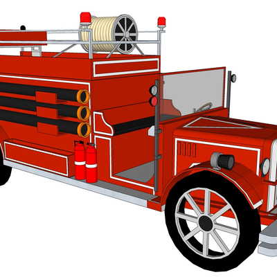 Industrial wind fire truck free