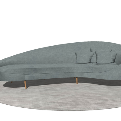 Modern fabric shaped sofa