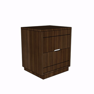 Modern solid wood bedside table free