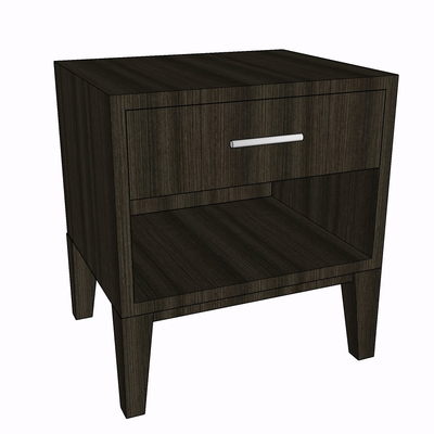 Modern solid wood bedside table free