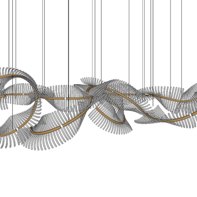 Modern leaf decoration chandelier