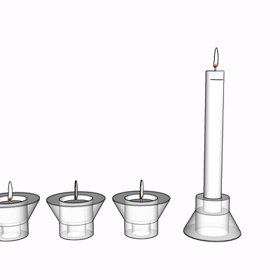 Modern Candlestick Lamp Free